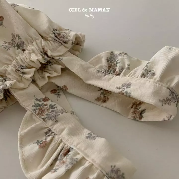 Ciel De Maman - Korean Baby Fashion - #onlinebabyboutique - Bebe Frill Dungarees Bloomer - 7