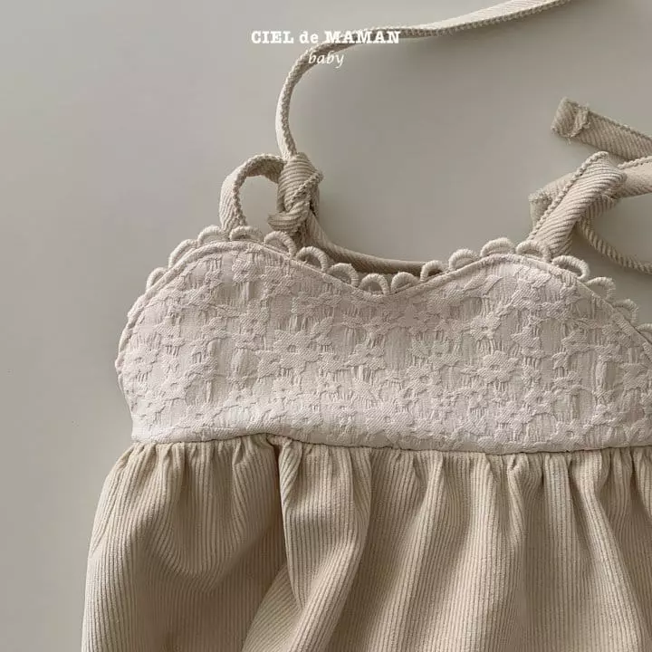 Ciel De Maman - Korean Baby Fashion - #onlinebabyshop - Jacquard Rib Overall - 6