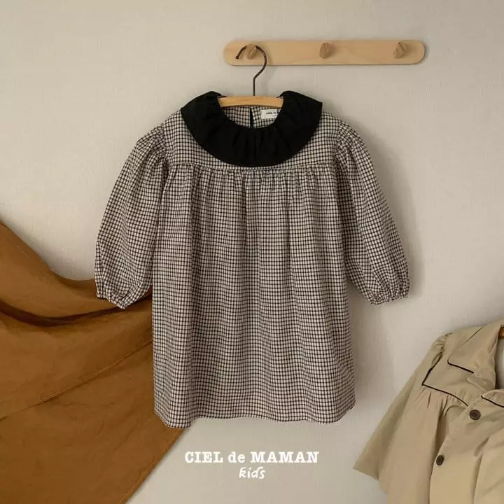 Ciel De Maman - Korean Children Fashion - #Kfashion4kids - Check Frill One-piece - 10