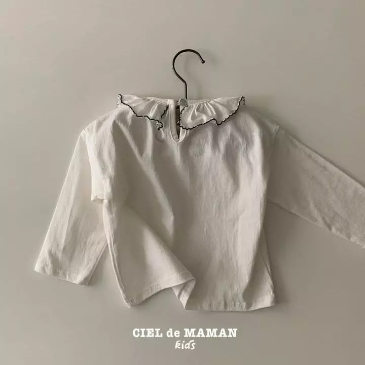 Ciel De Maman - Korean Children Fashion - #kidzfashiontrend - Petit Collar Tee - 4