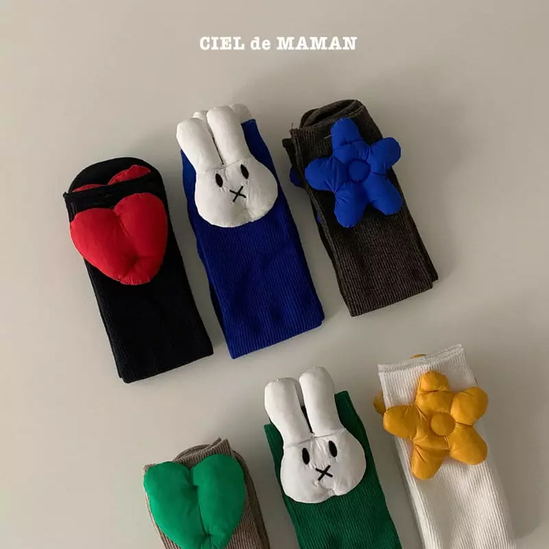 Ciel De Maman - Korean Children Fashion - #Kfashion4kids - Padding Knee Socks Set