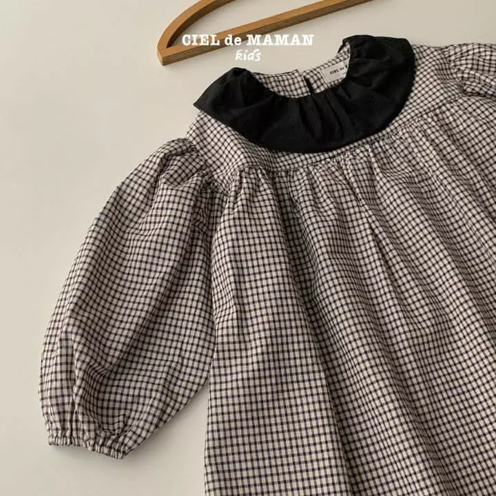 Ciel De Maman - Korean Children Fashion - #childofig - Check Frill One-piece - 2