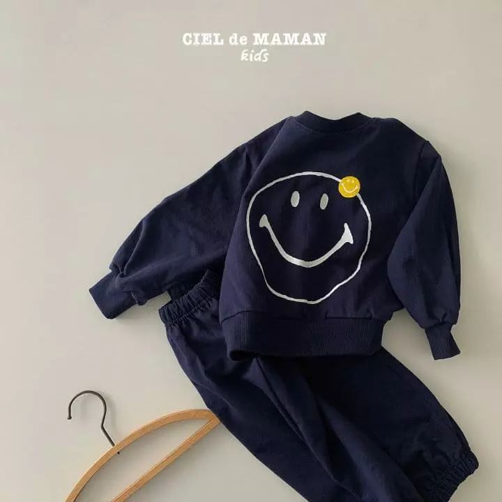Ciel De Maman - Korean Children Fashion - #childofig - Smile Top Bottom Set - 5