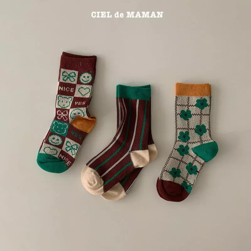 Ciel De Maman - Korean Children Fashion - #childofig - Knit Socks - 6