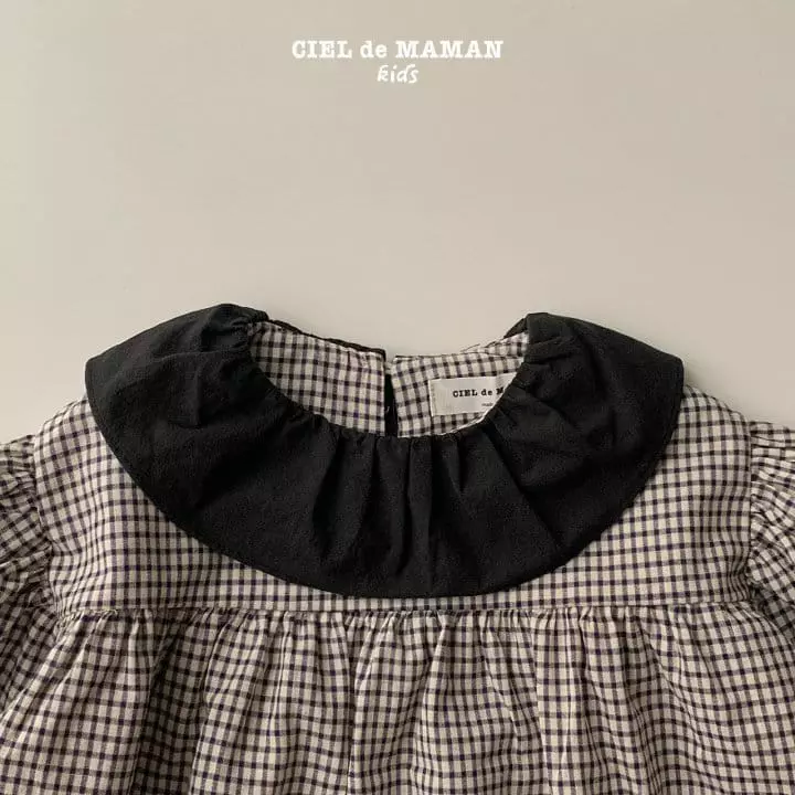 Ciel De Maman - Korean Children Fashion - #childrensboutique - Check Frill One-piece - 3