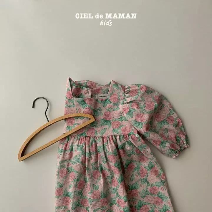 Ciel De Maman - Korean Children Fashion - #childrensboutique - Rose One-piece - 2