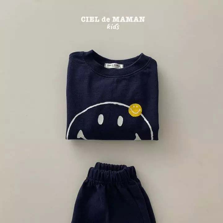Ciel De Maman - Korean Children Fashion - #childrensboutique - Smile Top Bottom Set - 6