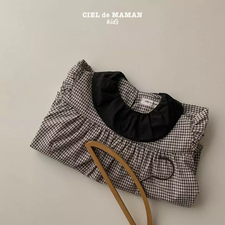 Ciel De Maman - Korean Children Fashion - #childrensboutique - Check Frill One-piece - 4
