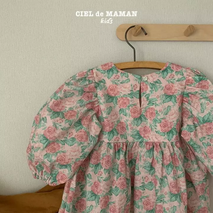 Ciel De Maman - Korean Children Fashion - #designkidswear - Rose One-piece - 3