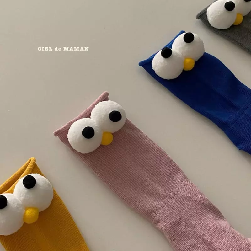 Ciel De Maman - Korean Children Fashion - #designkidswear - Big Eyes Socks