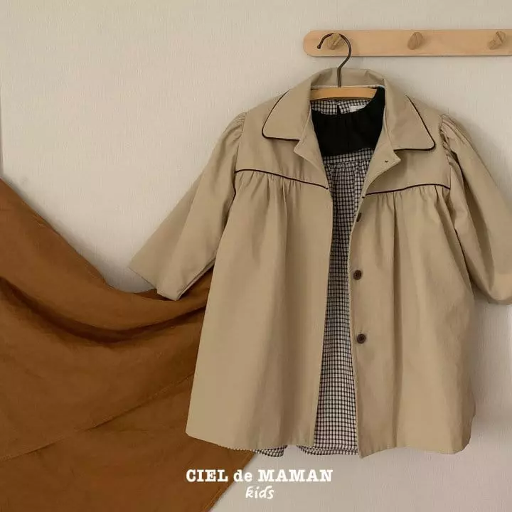 Ciel De Maman - Korean Children Fashion - #discoveringself - Us Trench Coat - 2