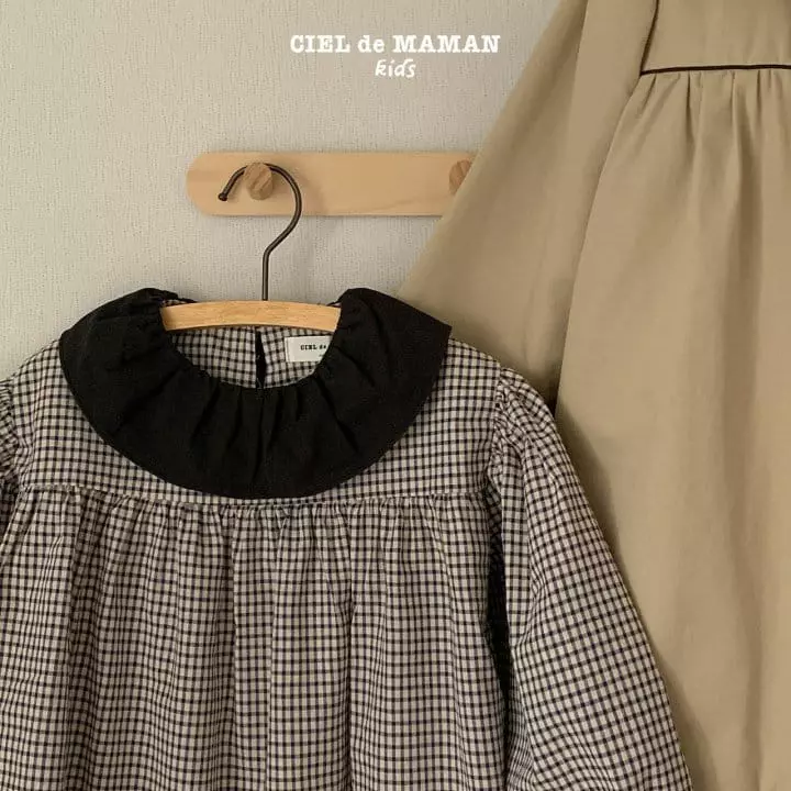 Ciel De Maman - Korean Children Fashion - #fashionkids - Check Frill One-piece - 6