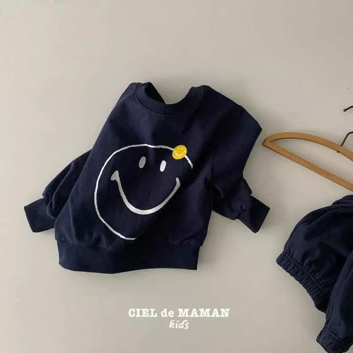 Ciel De Maman - Korean Children Fashion - #fashionkids - Smile Top Bottom Set - 9