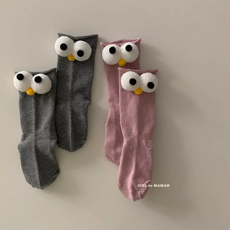 Ciel De Maman - Korean Children Fashion - #fashionkids - Big Eyes Socks - 3