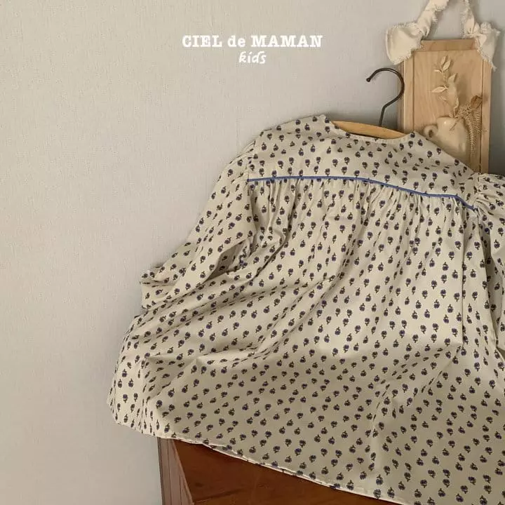 Ciel De Maman - Korean Children Fashion - #kidsshorts - Blue Flower One-piece - 8