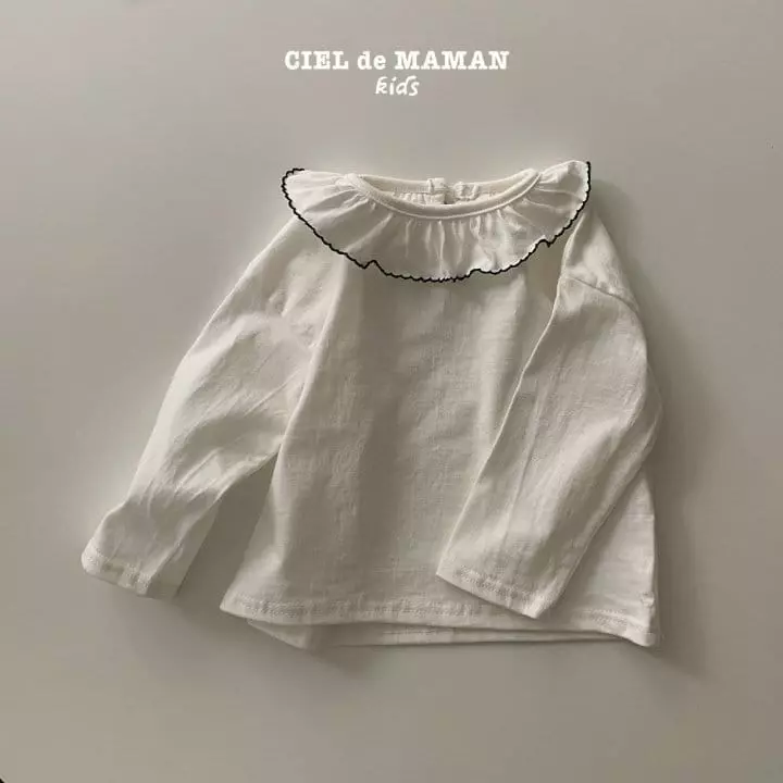 Ciel De Maman - Korean Children Fashion - #kidsshorts - Petit Collar Tee