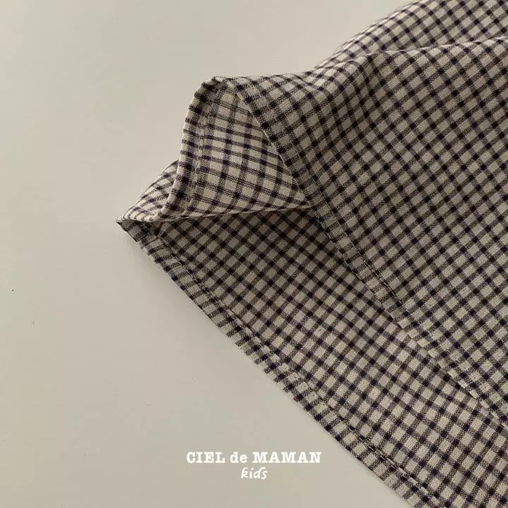 Ciel De Maman - Korean Children Fashion - #kidsstore - Check Frill One-piece - 8