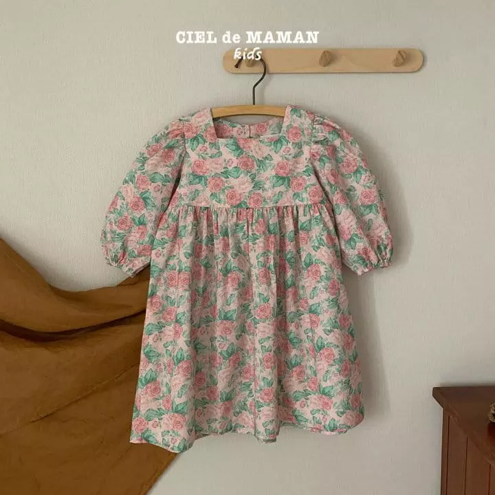 Ciel De Maman - Korean Children Fashion - #kidsstore - Rose One-piece - 7