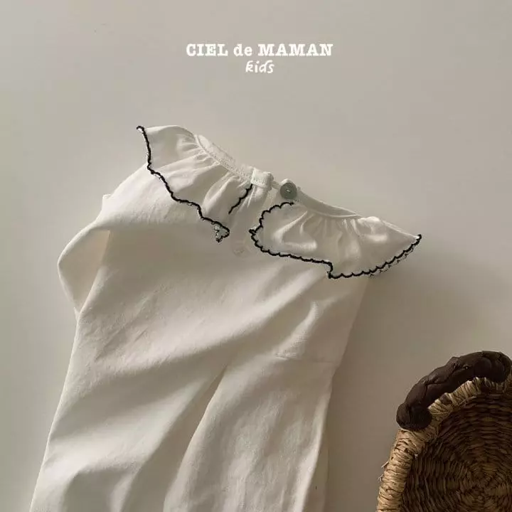 Ciel De Maman - Korean Children Fashion - #kidzfashiontrend - Petit Collar Tee - 3