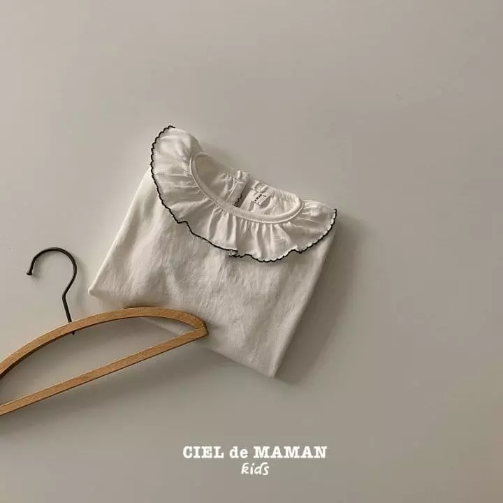 Ciel De Maman - Korean Children Fashion - #littlefashionista - Petit Collar Tee - 5