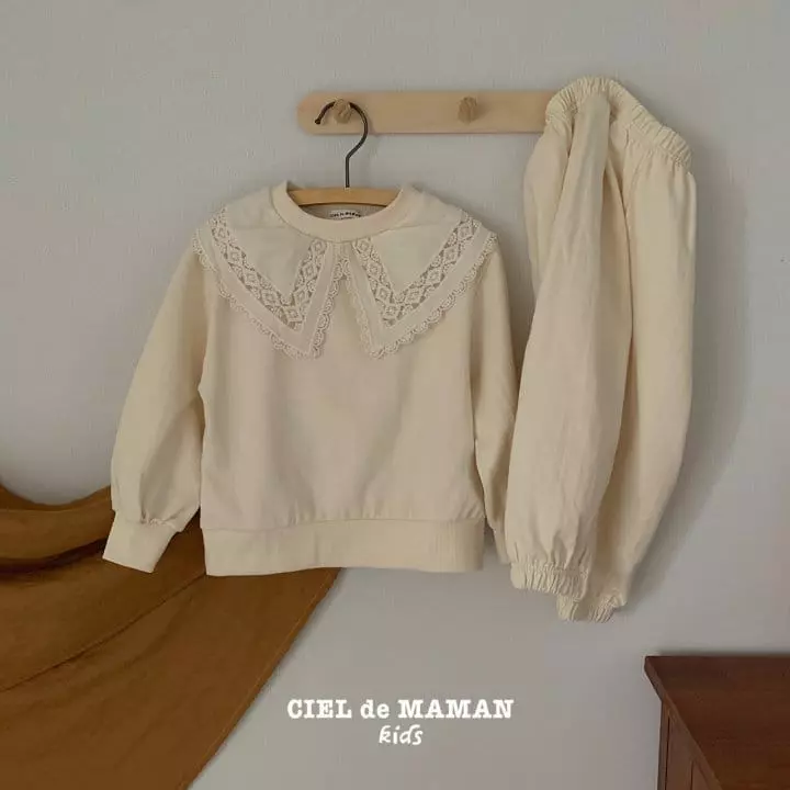 Ciel De Maman - Korean Children Fashion - #littlefashionista - Lace Top Bottom Set
