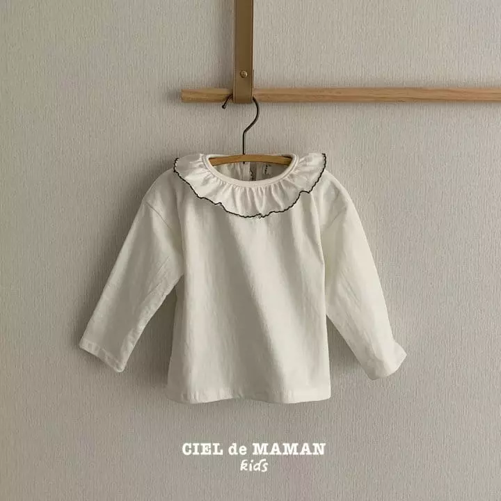 Ciel De Maman - Korean Children Fashion - #prettylittlegirls - Petit Collar Tee - 8