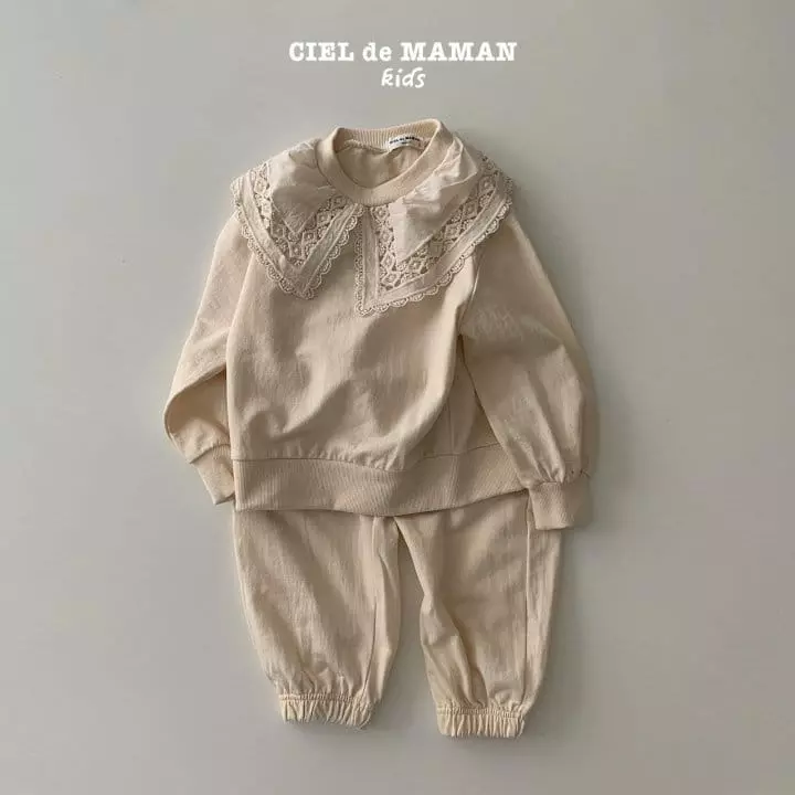Ciel De Maman - Korean Children Fashion - #minifashionista - Lace Top Bottom Set - 4