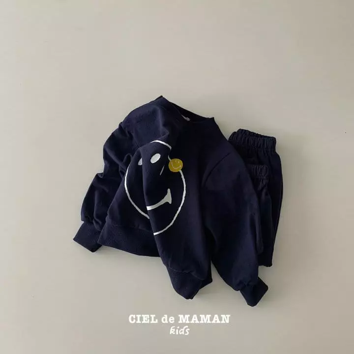 Ciel De Maman - Korean Children Fashion - #prettylittlegirls - Smile Top Bottom Set - 3