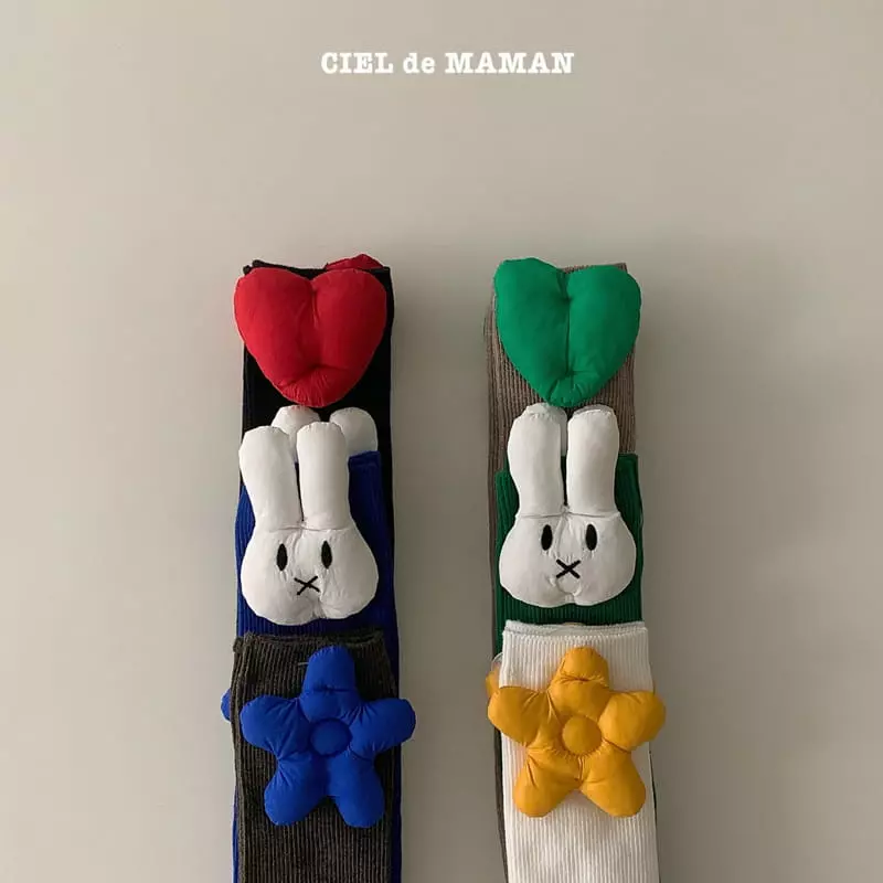 Ciel De Maman - Korean Children Fashion - #todddlerfashion - Padding Knee Socks Set - 6
