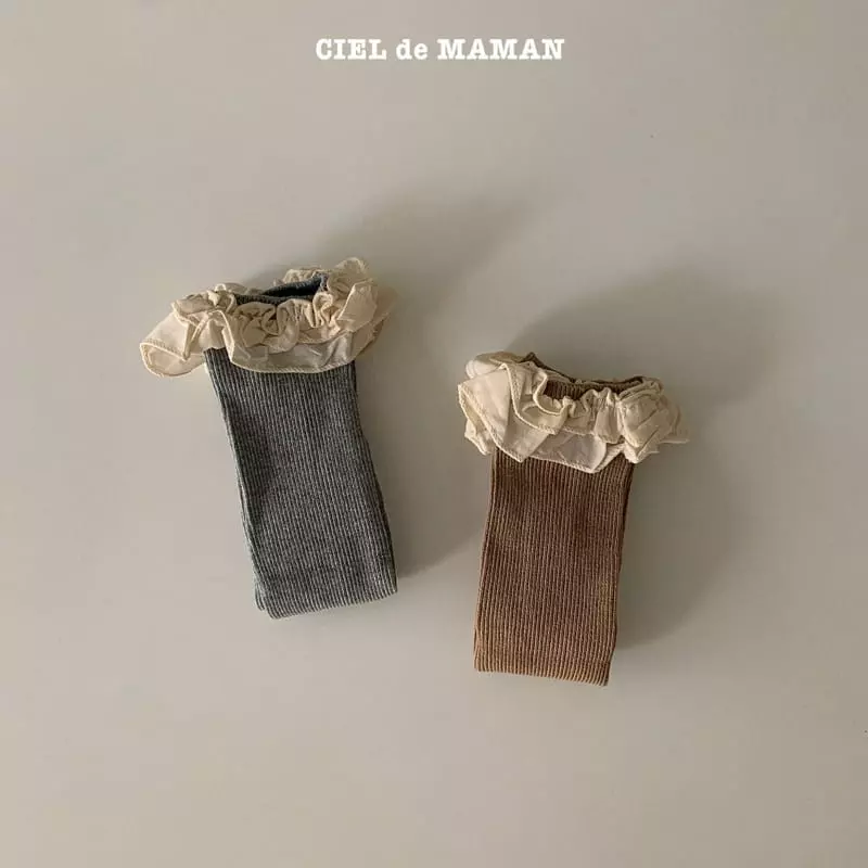 Ciel De Maman - Korean Children Fashion - #prettylittlegirls - Lace Knee Sock Set - 4