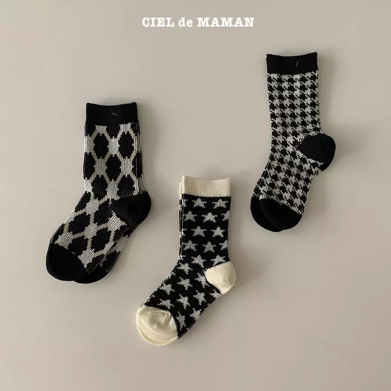 Ciel De Maman - Korean Children Fashion - #todddlerfashion - Knit Socks - 3