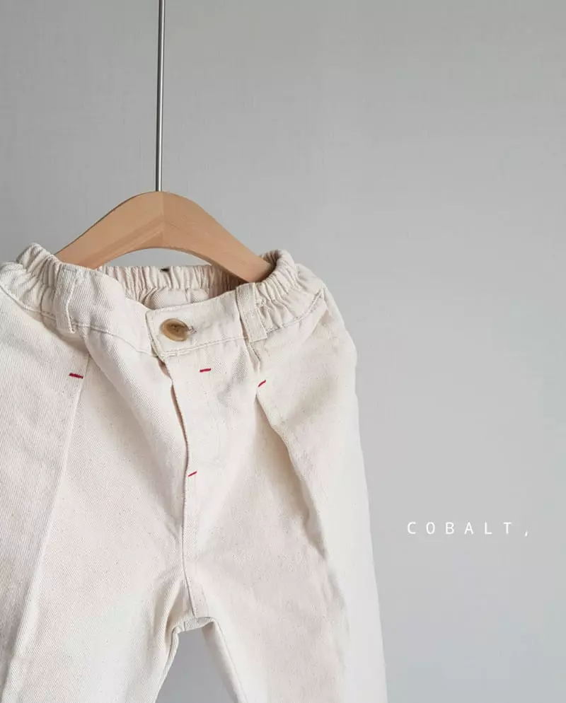 Cobalt - Korean Children Fashion - #kidzfashiontrend - Button Taper Pants - 4