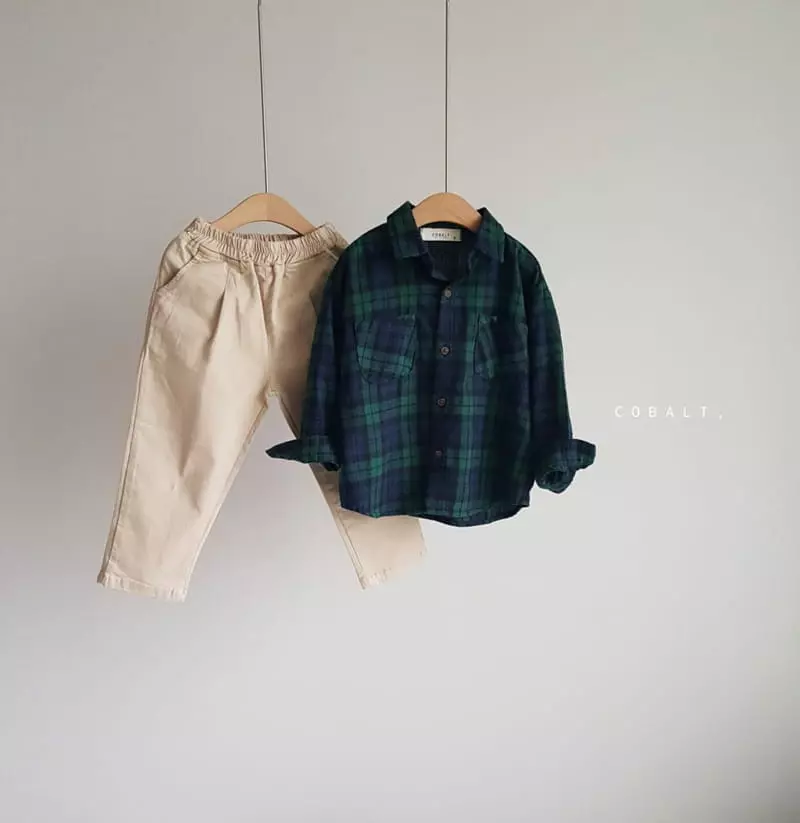 Cobalt - Korean Children Fashion - #Kfashion4kids - Tan Check Shirt - 5