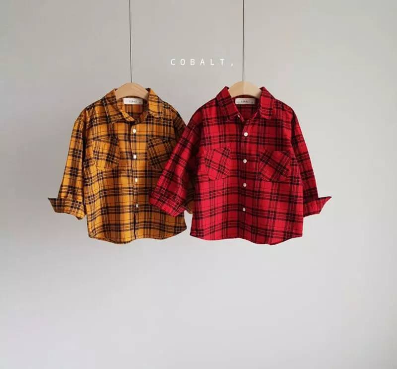 Cobalt - Korean Children Fashion - #childofig - Check shirt - 12