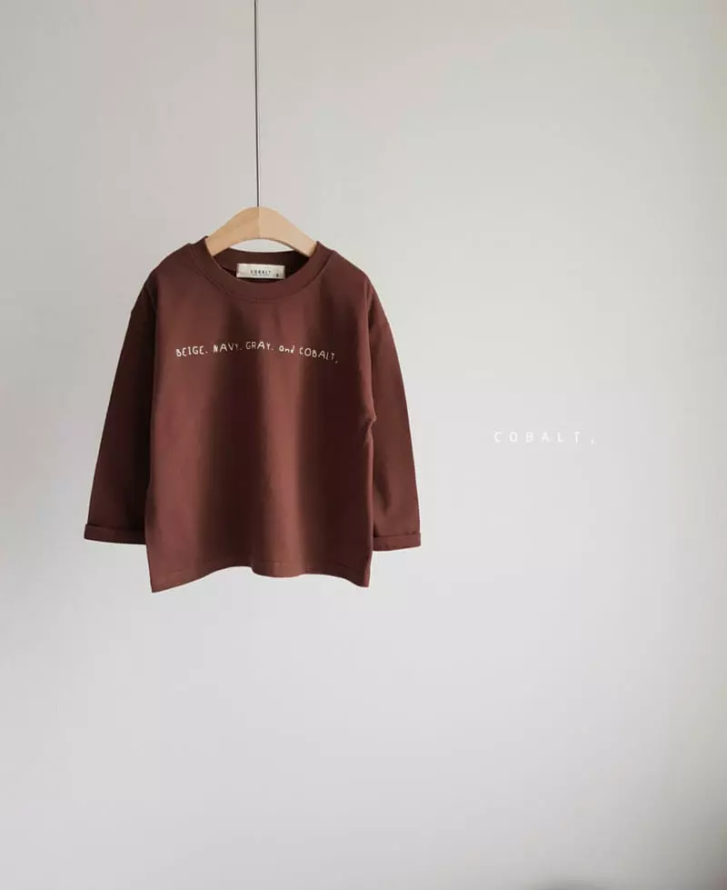 Cobalt - Korean Children Fashion - #discoveringself - Lettering Tee - 3