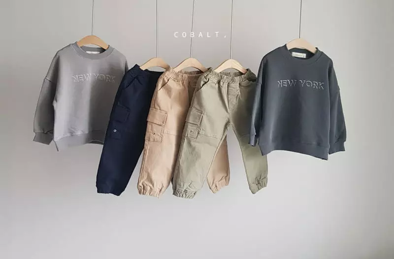 Cobalt - Korean Children Fashion - #kidsshorts - Newyork Sweatshirt - 10