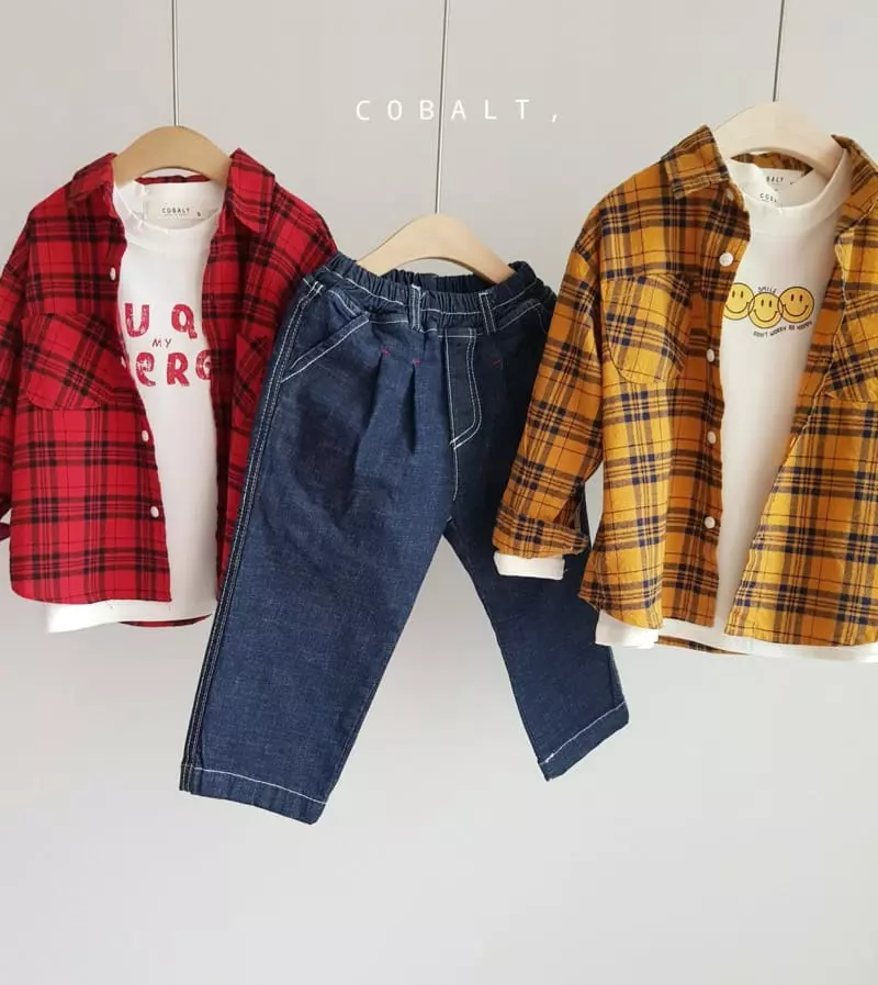 Cobalt - Korean Children Fashion - #kidsshorts - Point Span Jeans - 7