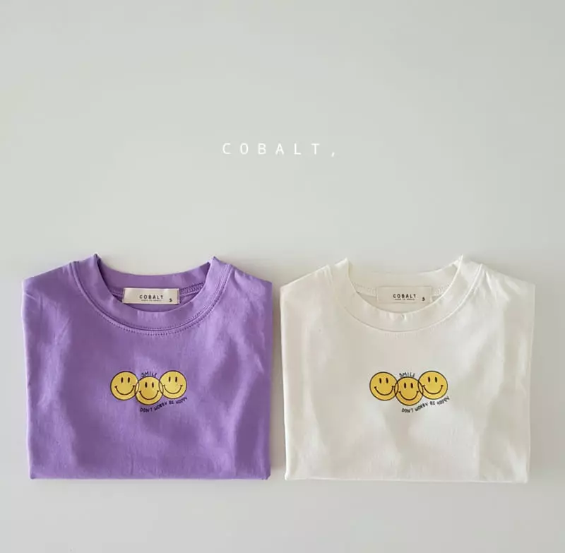 Cobalt - Korean Children Fashion - #kidsstore - Three Smile Tee - 9