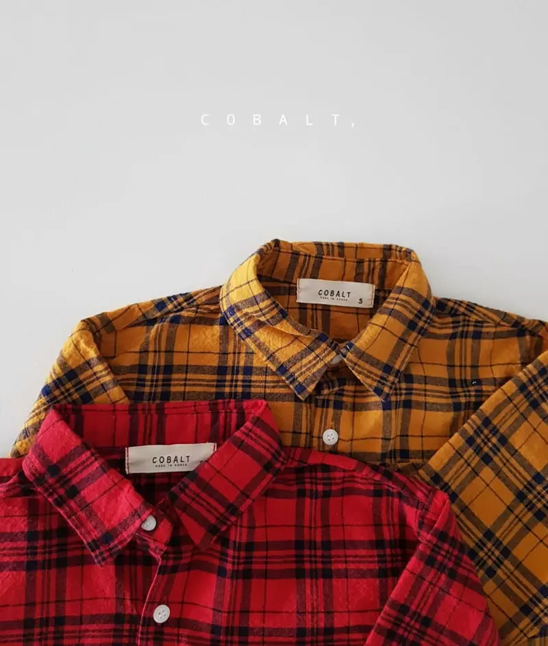 Cobalt - Korean Children Fashion - #kidsstore - Check shirt - 5