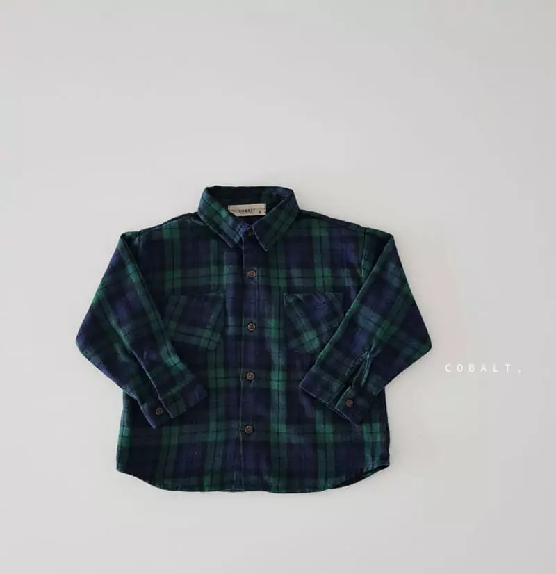 Cobalt - Korean Children Fashion - #kidsstore - Tan Check Shirt - 3