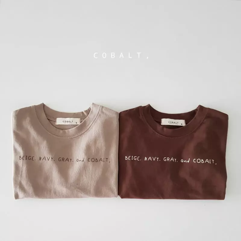 Cobalt - Korean Children Fashion - #littlefashionista - Lettering Tee - 9