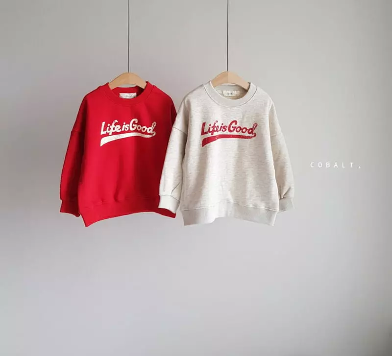 Cobalt - Korean Children Fashion - #littlefashionista - Life Sweatshirt - 6