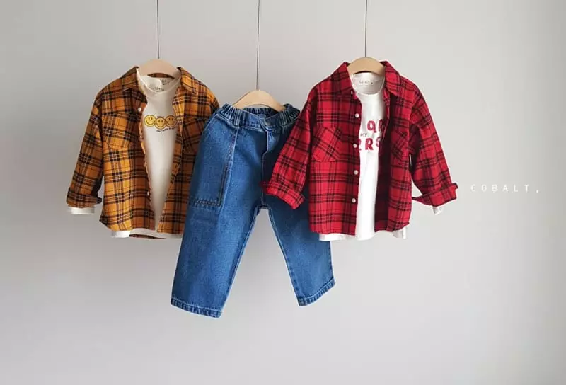 Cobalt - Korean Children Fashion - #littlefashionista - Check shirt - 8