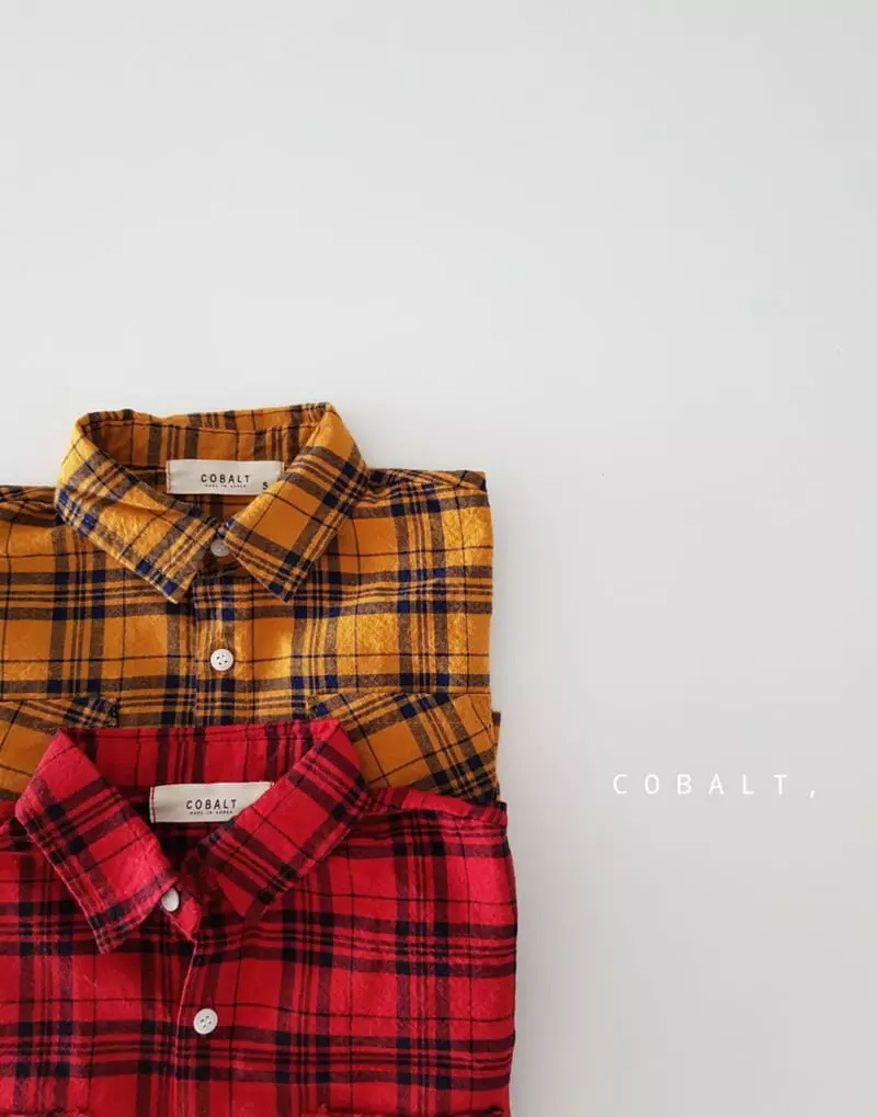Cobalt - Korean Children Fashion - #minifashionista - Check shirt - 10