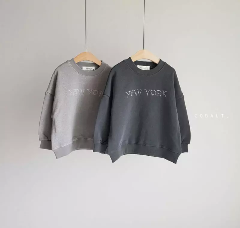 Cobalt - Korean Children Fashion - #prettylittlegirls - Newyork Sweatshirt