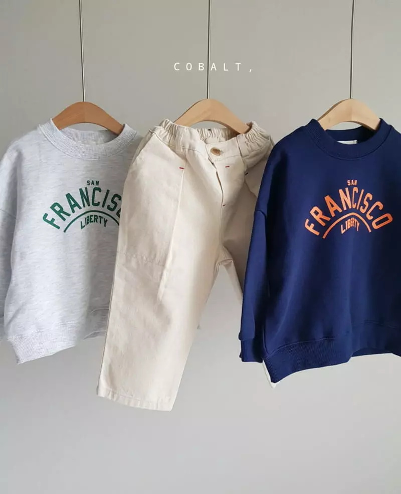 Cobalt - Korean Children Fashion - #todddlerfashion - Button Taper Pants - 9