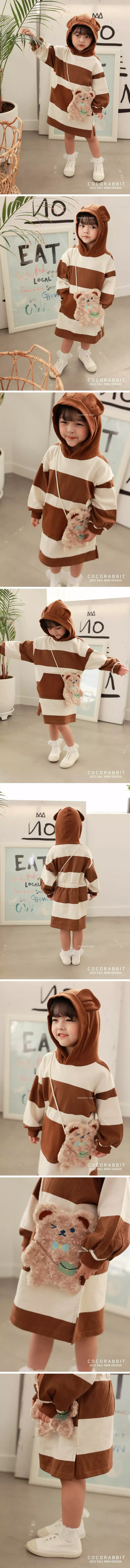 Coco Rabbit - Korean Children Fashion - #kidsstore - Stripes Bag Rabbit One-piece