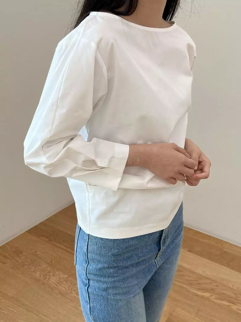 Cocoschon - Korean Women Fashion - #womensfashion - Two Tuck Blouse - 4