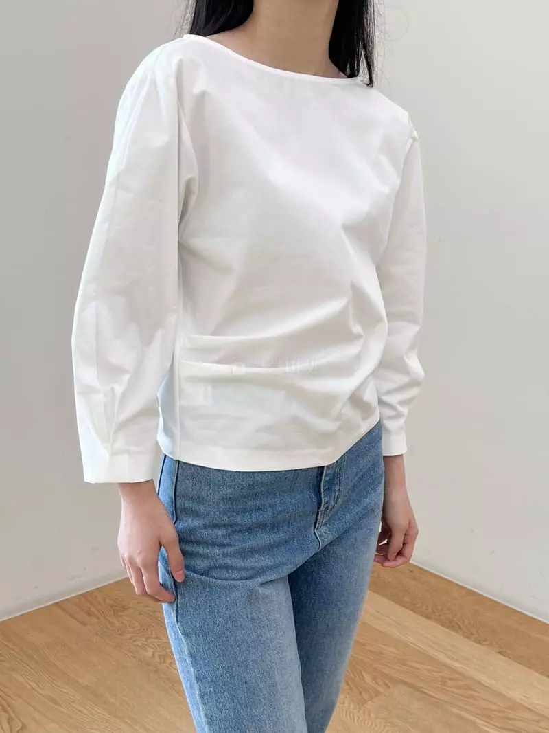 Cocoschon - Korean Women Fashion - #momslook - Two Tuck Blouse - 6