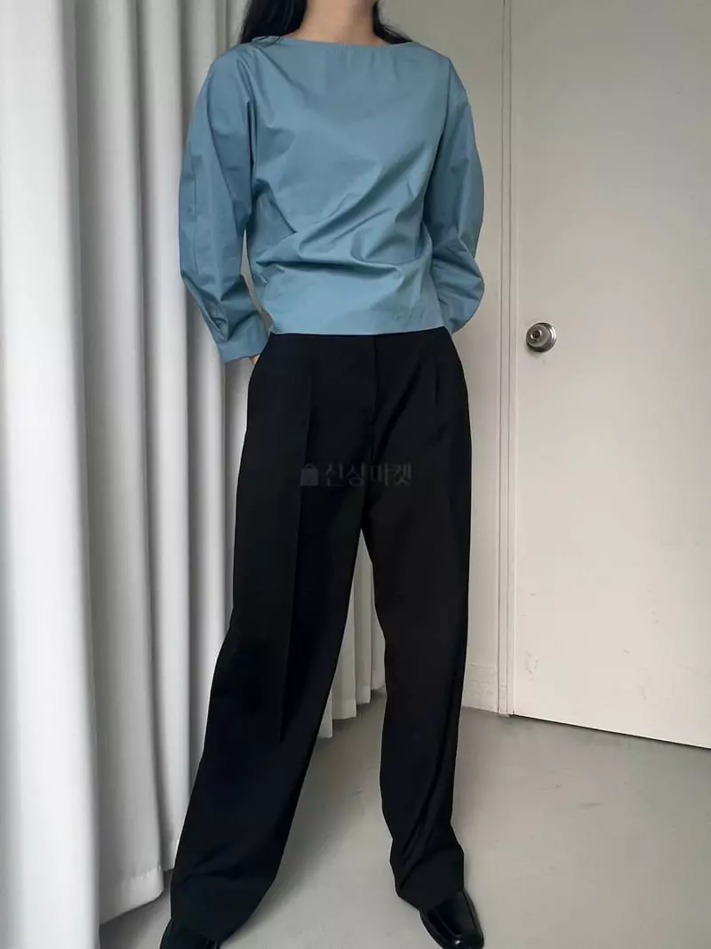 Cocoschon - Korean Women Fashion - #momslook - Two Tuck Blouse